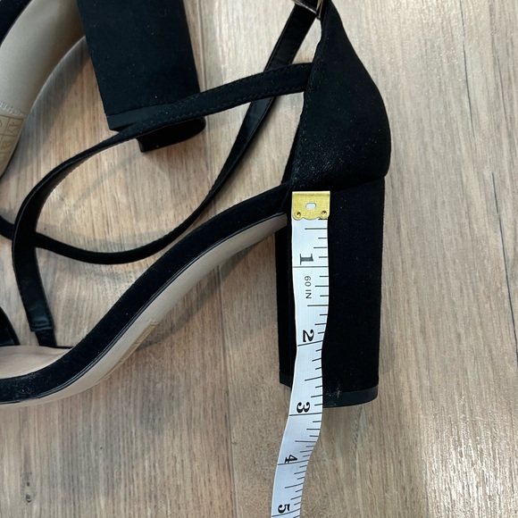 Call It Spring Black Crisscross Ankle Strap Heels - Picture 5 of 5